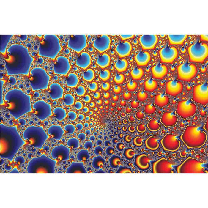 Hypnotic Portal Fractal Art Wall Decal Printed | Wallhogs