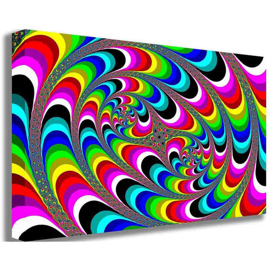 Psychedelic Fractal Art Canvas Printed | Wallhogs