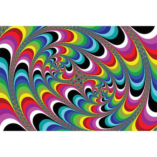 Psychedelic Fractal Art Wall Decal Printed | Wallhogs