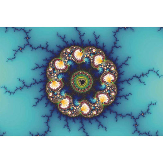 Whirlpool Fractal Art Gloss Poster Printed | Wallhogs