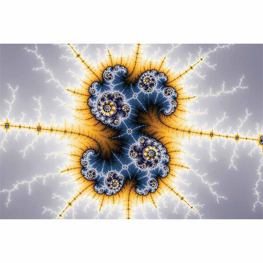 Ying Yang Twister Fractal Art Wall Decal Printed | Wallhogs