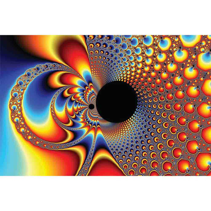 Ying Yang Big Band Fractal Art Wall Decal Printed | Wallhogs