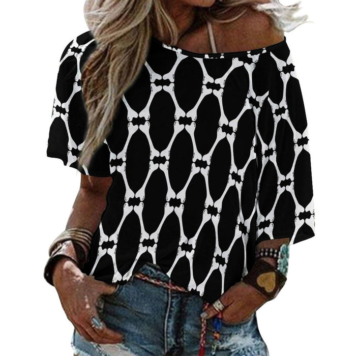 Bad to the Bone Off the Shoulder T-Shirt (Adults) - PRE ORDER