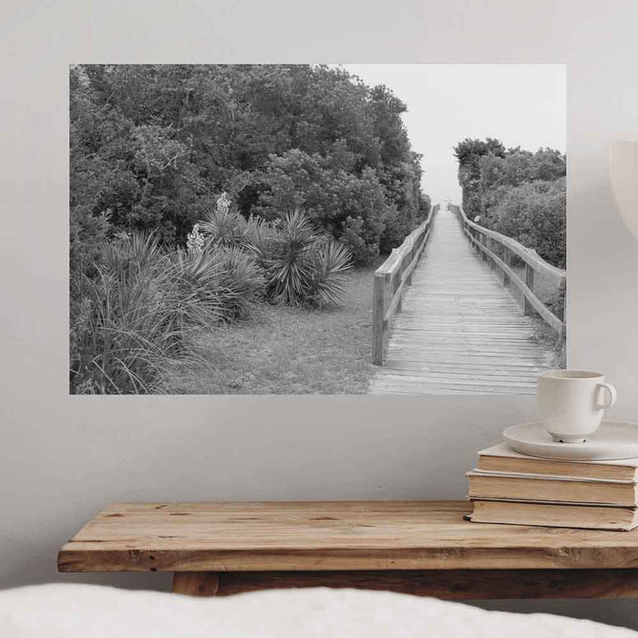 24x36 inch Bridge Poster Displayed Over Bench