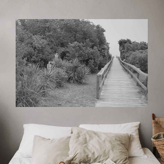 40x60 inch Bridge Poster Displayed Over Bed