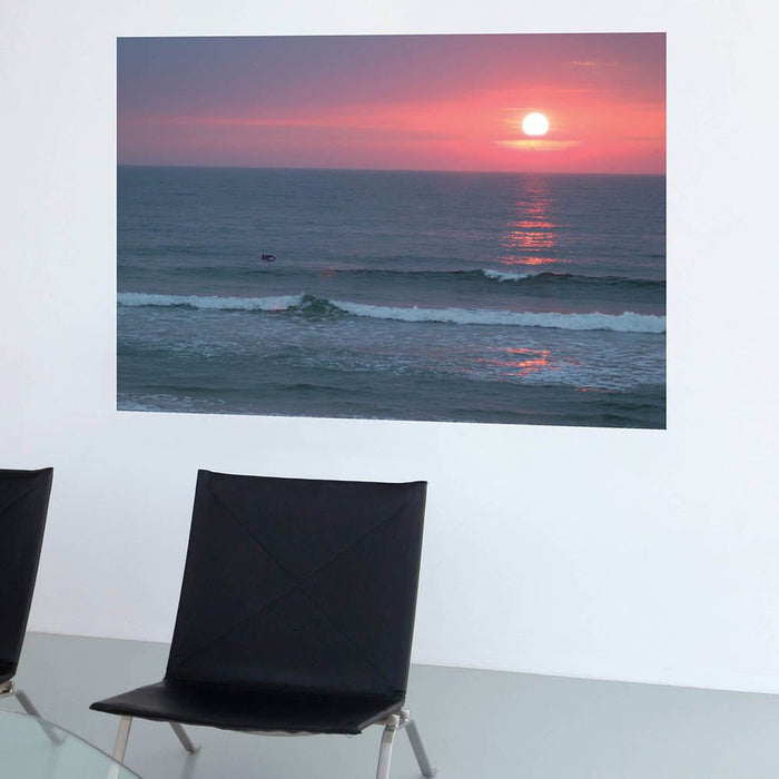 40x60 inch Sunset II Decal Installed on Wall
