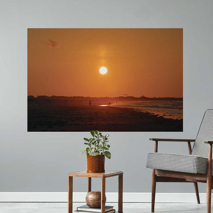 40x60 inch Sunset Decal Installed by Chair