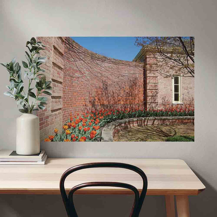 36 inch Baker Wall Decal Installed Above Table