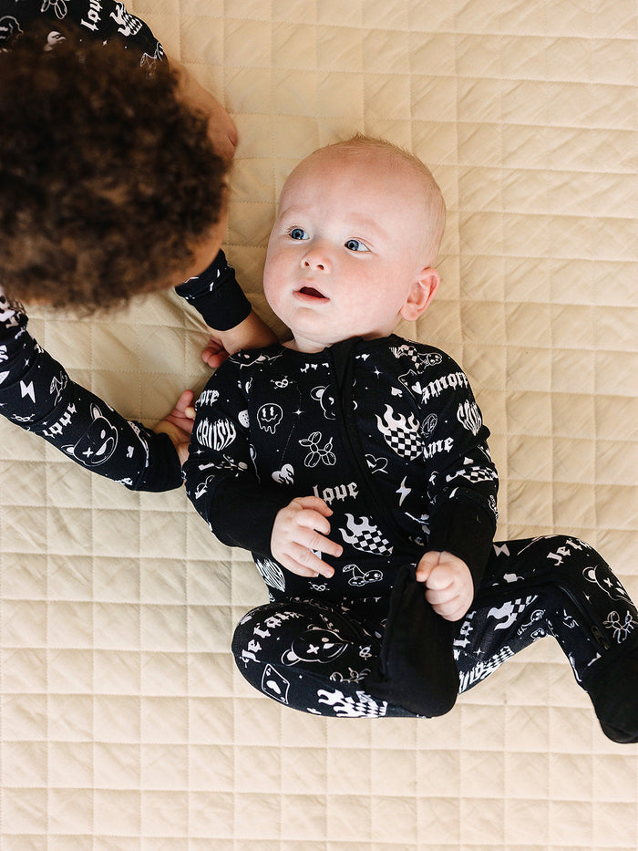 Bamboo Zip Romper | Wild Heart
