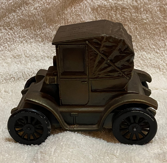 Banthrico 1900 Pillbox Coupe Car Bank with No Key - Used