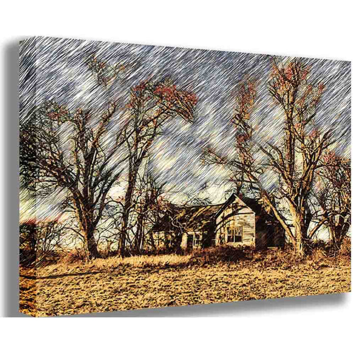 Abandoned House Canvas Printed | Wallhogs