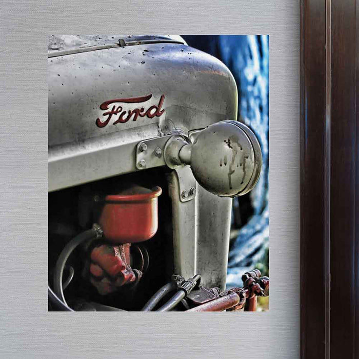 19x24 Ford Tractor Decal Installed on Wall