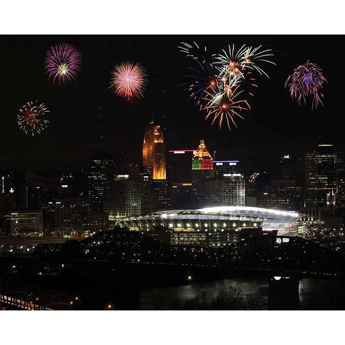 Paul Brown Stadium Fireworks Gloss Poster Printed | Wallhogs