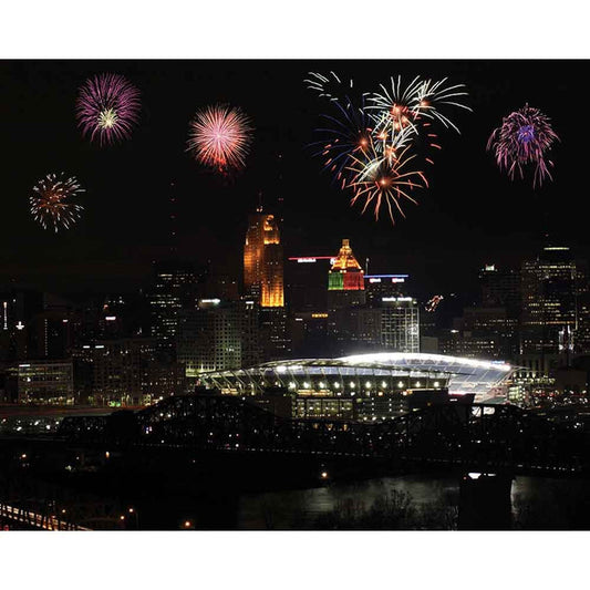 Paul Brown Stadium Fireworks Gloss Poster Printed | Wallhogs