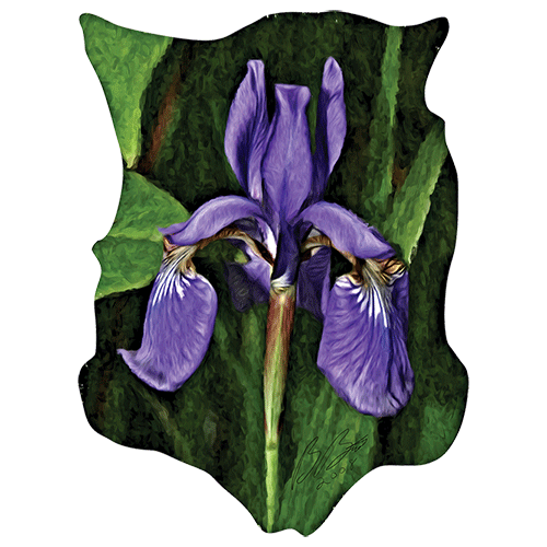Purple Flower Wall Decal Printed | Wallhogs