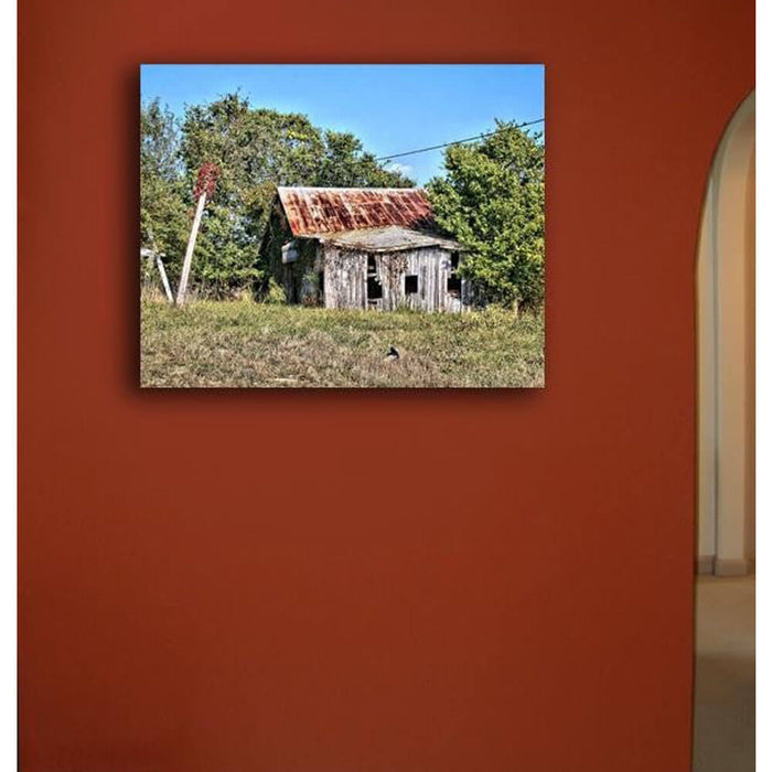 The Shack Canvas Print Installed | Wallhogs