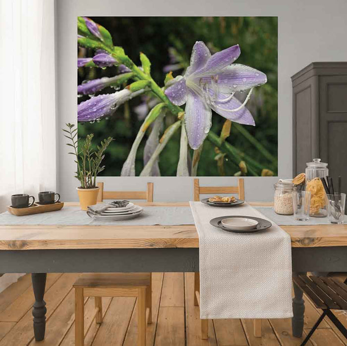 48x60 inch Wet Flower Decal Installed in Dining Room
