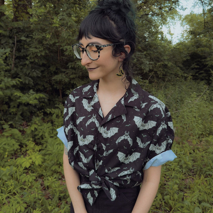 Batty Button-up