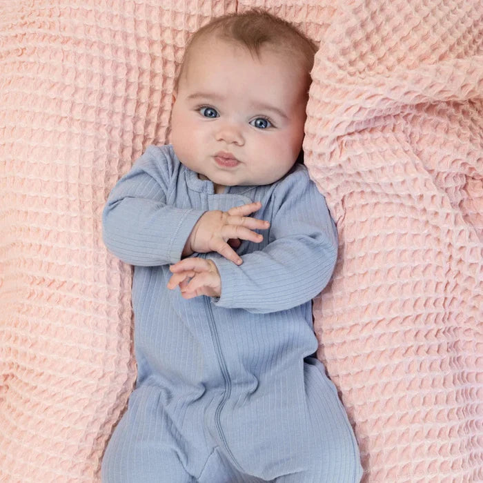 Bella Tunno - Waffle Blanket - Blush