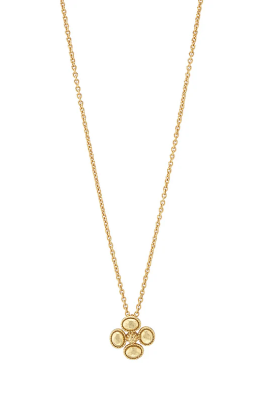 Capucine De Wulf Berry Clover Station Necklace in gold