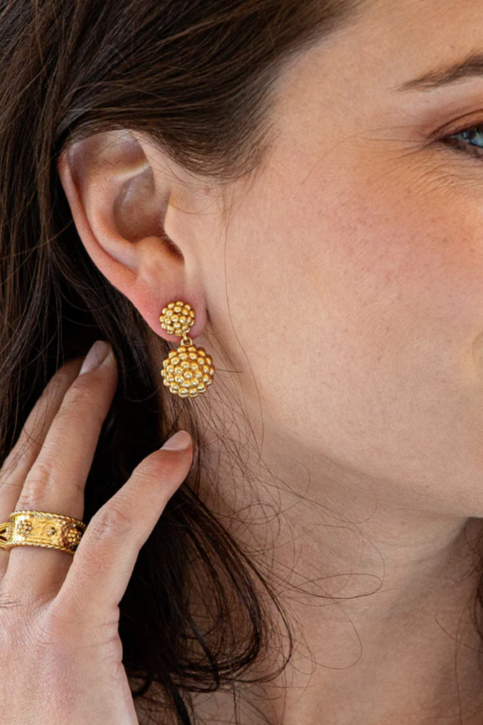 Berry Double Drop Earrings