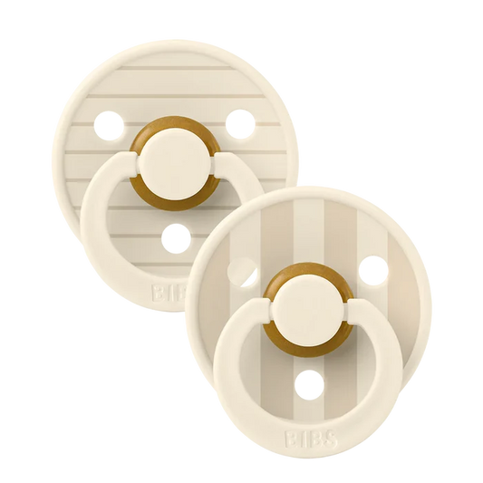 Bibs Pacifiers - 2 Pack - Studio Colour Ivory Vanilla Mix