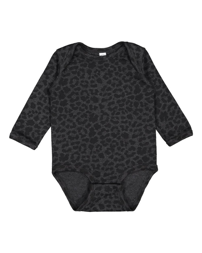 Black Leopard Long Sleeve Onesie (Babies/Toddlers)