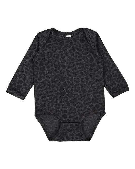 Black Leopard Long Sleeve Onesie (Babies/Toddlers)
