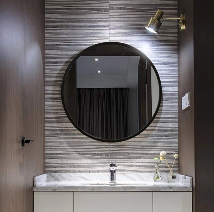 Black Wood Frame Mirror