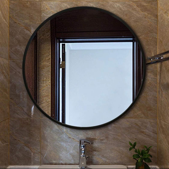 Black Wood Frame Mirror