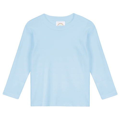 Blank Long Sleeve T-Shirt - Ice Blue
