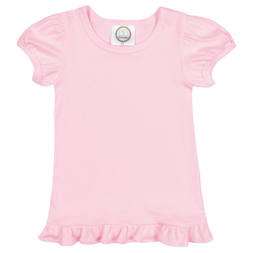 Blank Ruffle T-Shirt - Light Pink