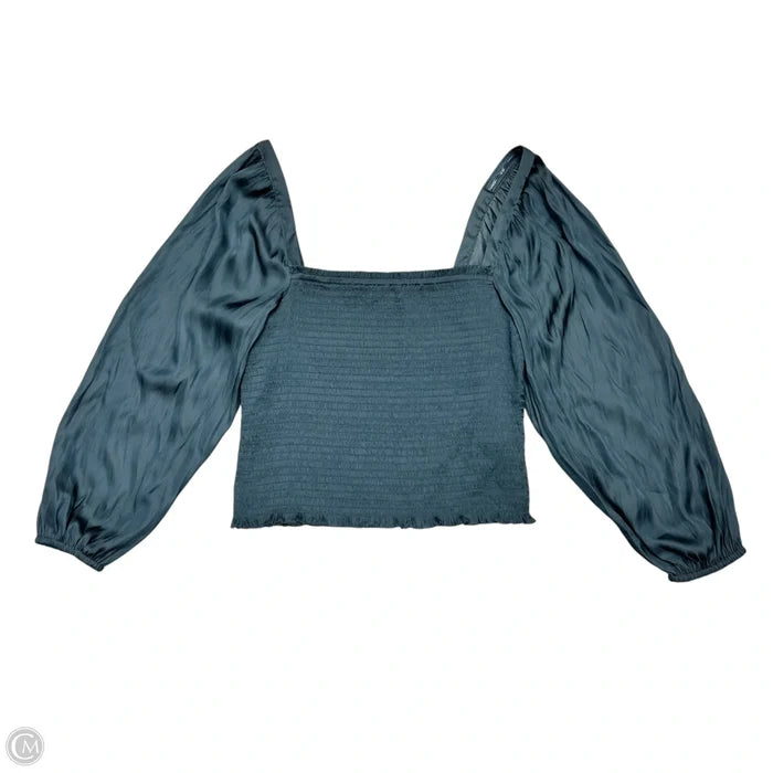 Blouse Long Sleeve By J. Crew In Navy, Size: M