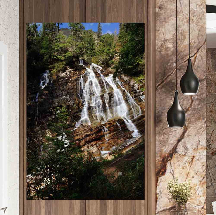 32x48 inch Bertha Falls Decal Installed on Wall