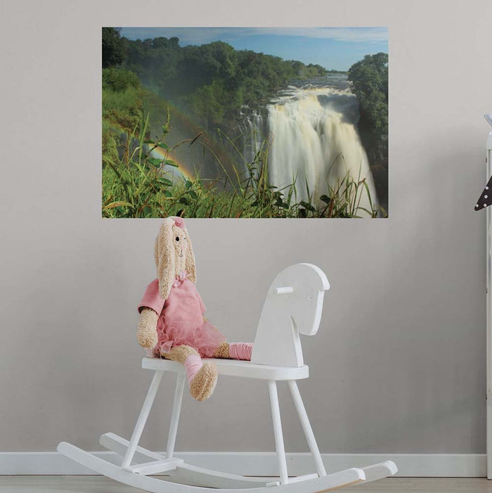 24x36 inch Devil's Cataract Waterfall Decal Installed in Nursery