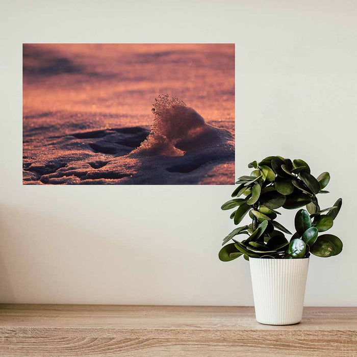 16x24 inch Ice Wave Decal Installed Above Shelf