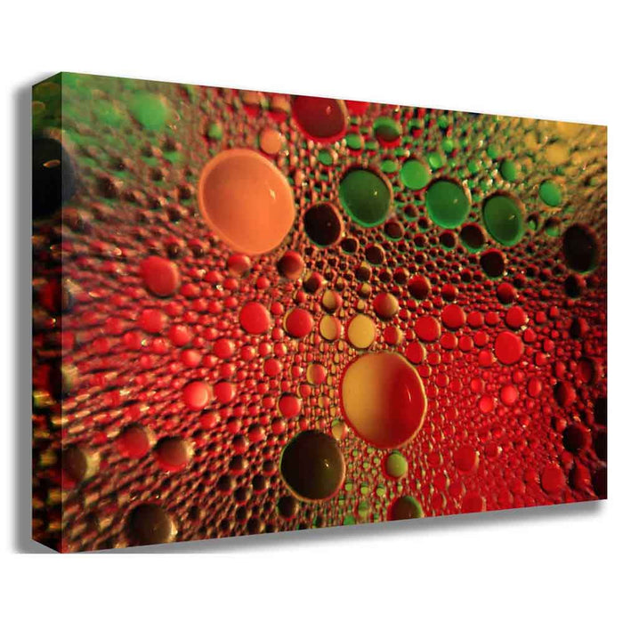 Red Oil & Water Canvas Printed | Wallhogs