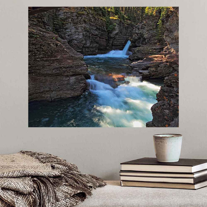 29x36 inch St. Marys Falls Decal Installed on Wall