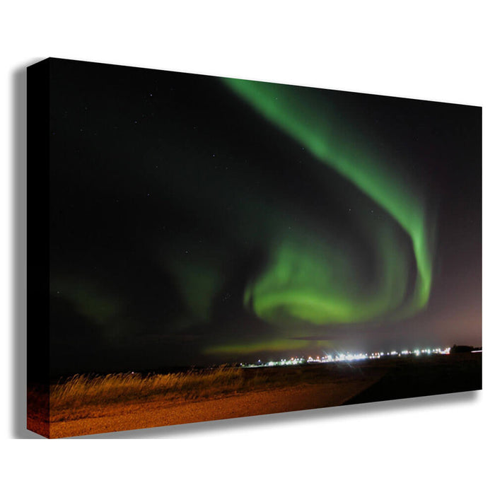St. Alberta Aurora Spiral Canvas Printed | Wallhogs