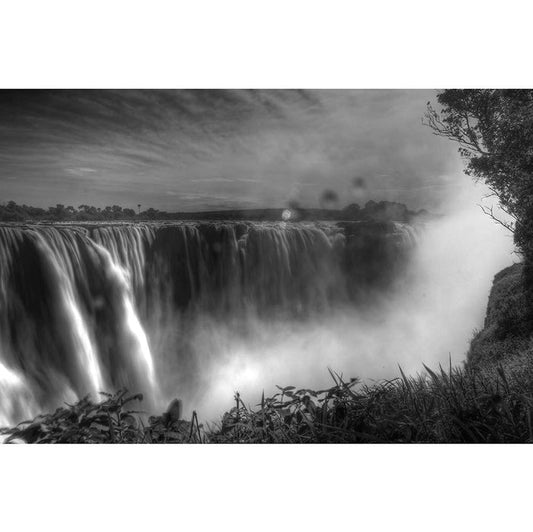 B&W Victoria Falls Wall Decal Printed | Wallhogs