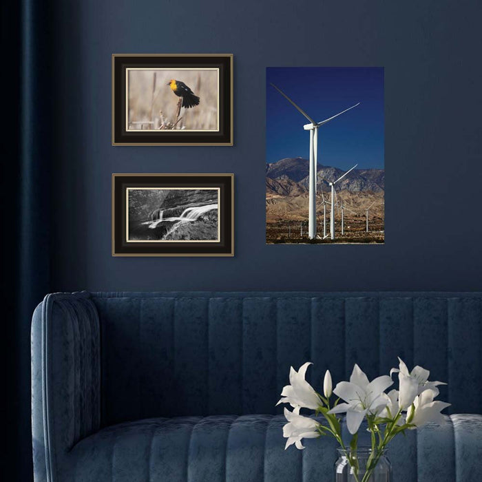 16x24 inch Windmills Decal Installed Above Sofa