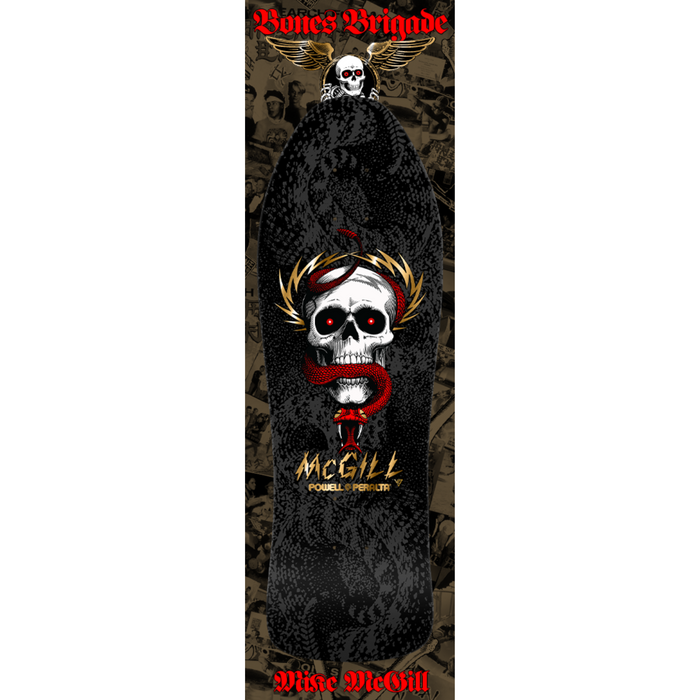 BONES BRIGADE SERIES 16 Mike McGill DECK  BLACK/ GOLD FOIL
