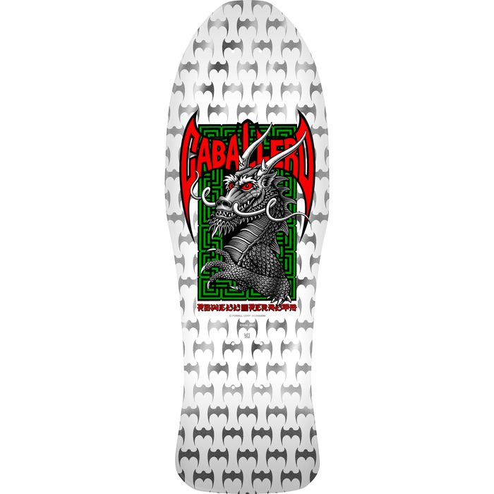 Bones Brigade Series 17 Steve Caballero Reissue Skateboard Deck - White