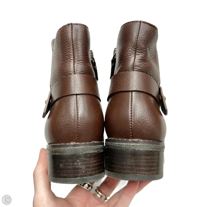 Boots Ankle Flats By Cole-haan In Brown, Size: 5