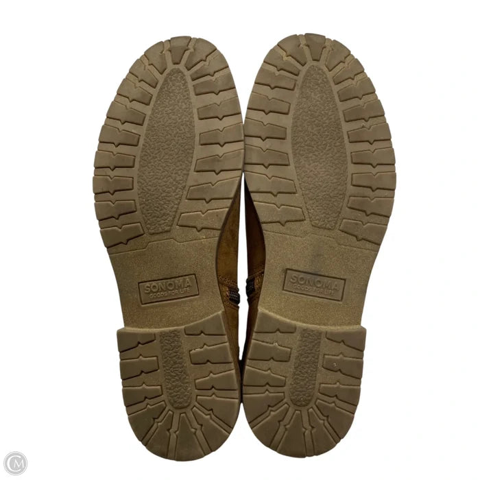 Boots Ankle Flats By Sonoma In Tan, Size: 8
