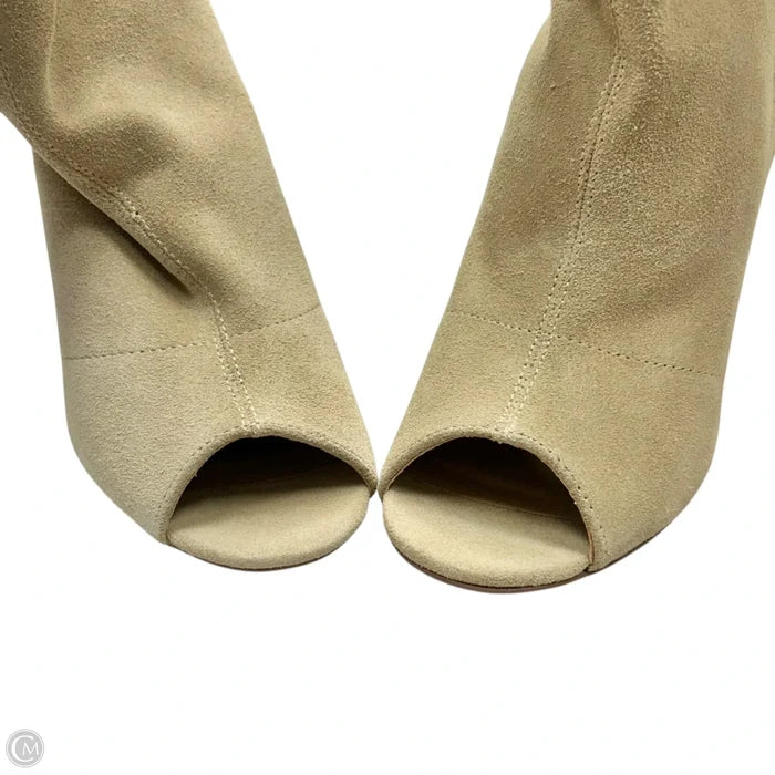 Boots Ankle Heels By Nine West In Beige, Size: 8