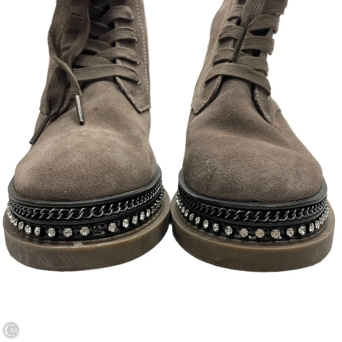Boots Combat By Vince Camuto In Grey, Size: 5.5