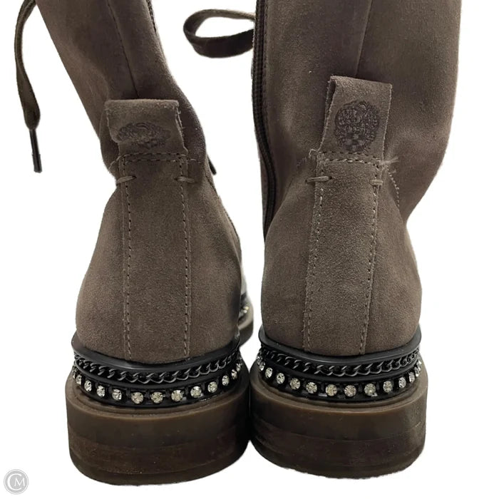 Boots Combat By Vince Camuto In Grey, Size: 5.5