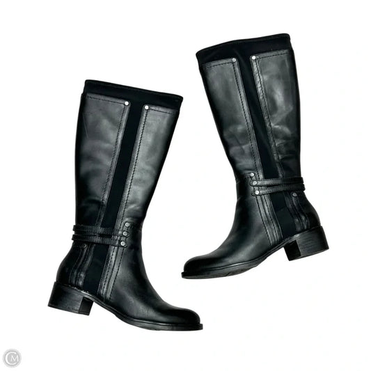 Boots Knee Flats By Franco Sarto In Black, Size: 5.5