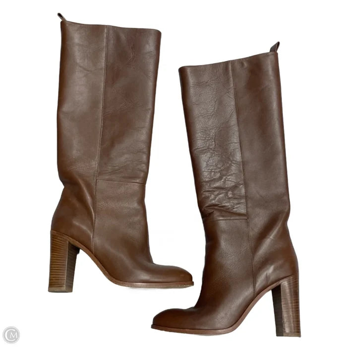 Boots Knee Heels By Barneys Ny In Brown, Size: 8